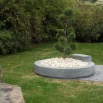 BOVEGA Gartenbox mit Steinen und Baum